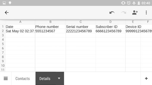 Contacts To Excel - Image screenshot of android app