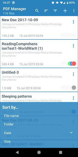 PDF Manager - Image screenshot of android app