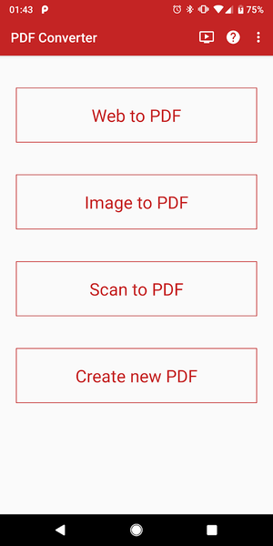 PDF Converter (Text, Image, We - Image screenshot of android app