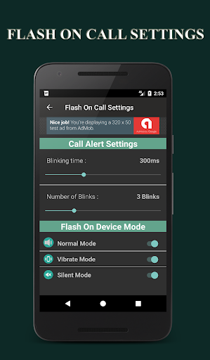 Flash Blinking Alerts: Call - عکس برنامه موبایلی اندروید