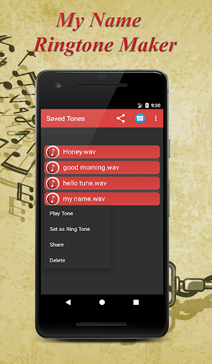 My Name Ringtone Maker:audio - عکس برنامه موبایلی اندروید