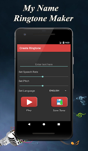 My Name Ringtone Maker:audio - عکس برنامه موبایلی اندروید
