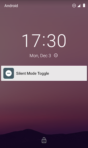 Silent Mode Toggle - عکس برنامه موبایلی اندروید