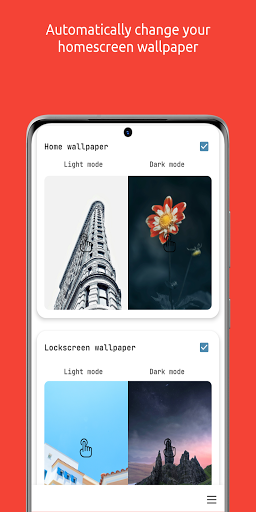 Dark/Light Wallpaper Scheduler - Image screenshot of android app