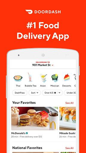 DoorDash - Food Delivery - عکس برنامه موبایلی اندروید