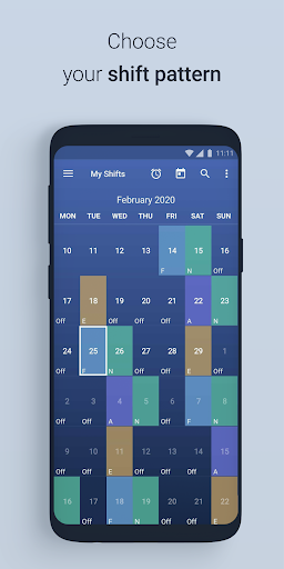 Shift Work Schedule Calendar - عکس برنامه موبایلی اندروید
