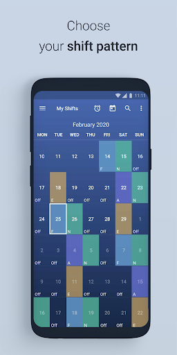 Shift Work Schedule Calendar - Image screenshot of android app