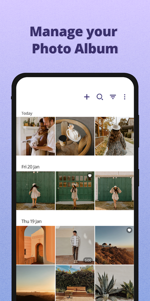 Gallery - photo gallery, album - Image screenshot of android app