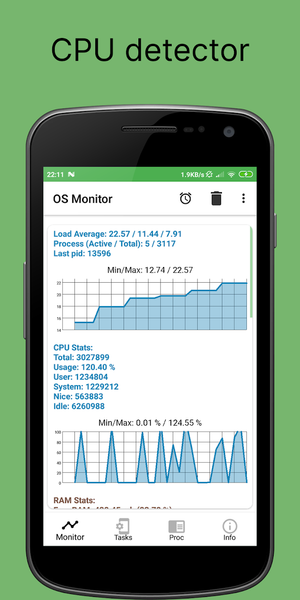OS Monitor: system manager - Image screenshot of android app