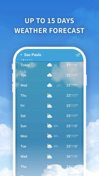 Weather - عکس برنامه موبایلی اندروید