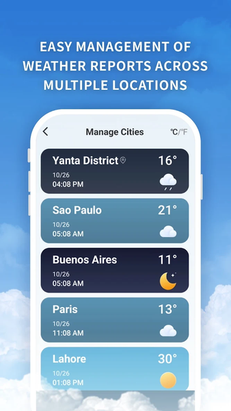 Weather - عکس برنامه موبایلی اندروید