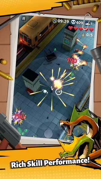 Zombie Waves - Gameplay image of android game