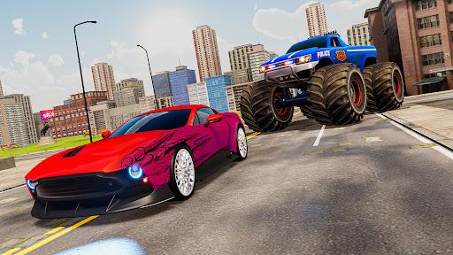 Police Monster Truck Games ۳D - عکس برنامه موبایلی اندروید