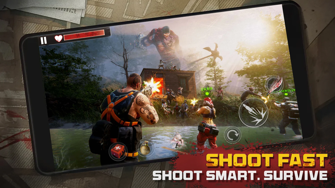 Dead Force: Zombie Strike Ops - Gameplay image of android game
