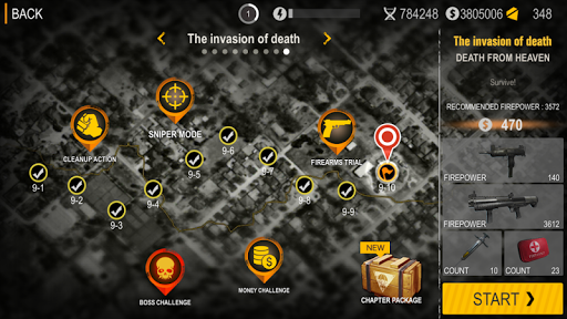 Death City : Zombie Invasion - Gameplay image of android game