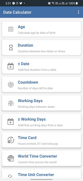 Date Calculator - Time & Age - Image screenshot of android app
