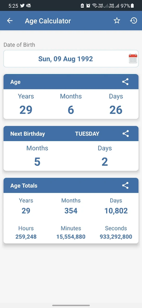Date Calculator - Time & Age - Image screenshot of android app