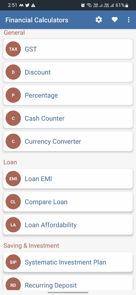 Smart Financial Calculator - Image screenshot of android app