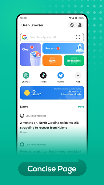Deep Browser - عکس برنامه موبایلی اندروید
