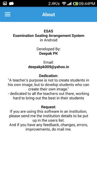 ESAS - Image screenshot of android app