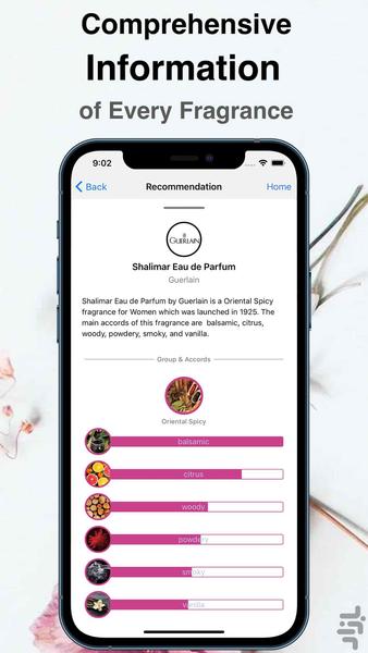 رایحه - معرفی شبیه ترین عطر و ادکلن - Image screenshot of android app
