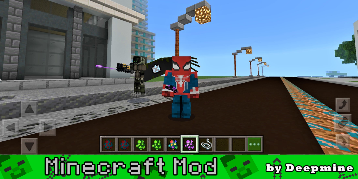Spider-Man Minecraft Mod - عکس بازی موبایلی اندروید