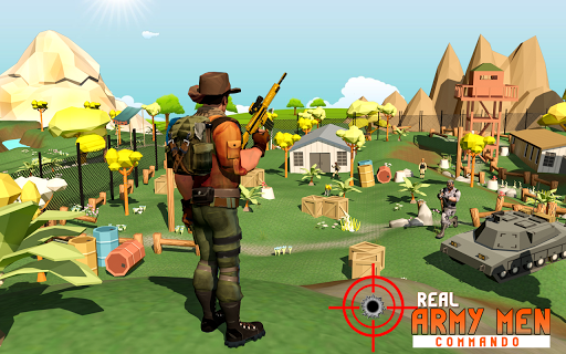 Real Army Men Commando Stars - Military Tank Games - عکس بازی موبایلی اندروید