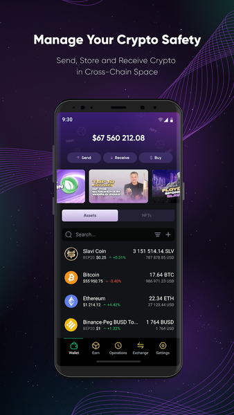 Slavi: DeFi Crypto Wallet - عکس برنامه موبایلی اندروید