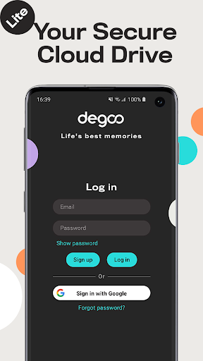 Degoo Lite: 20 GB Cloud Drive - Image screenshot of android app