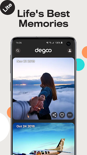 Degoo Lite: 20 GB Cloud Drive - عکس برنامه موبایلی اندروید