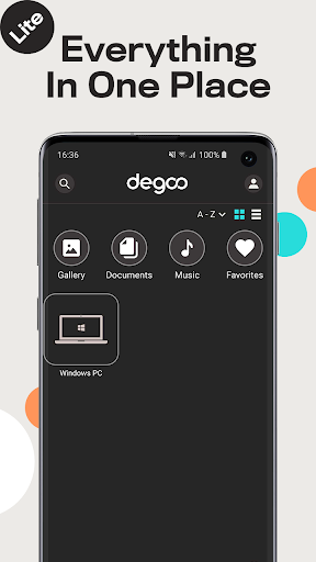 Degoo Lite: ۲۰ GB Cloud Drive - عکس برنامه موبایلی اندروید