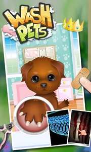 Wash Pets - kids games - Gameplay image of android game