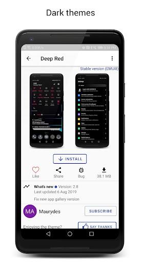 Theme Manager for Huawei/Honor - Image screenshot of android app