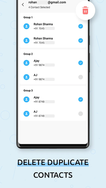 Delete Multi Contacts - Merge - Image screenshot of android app