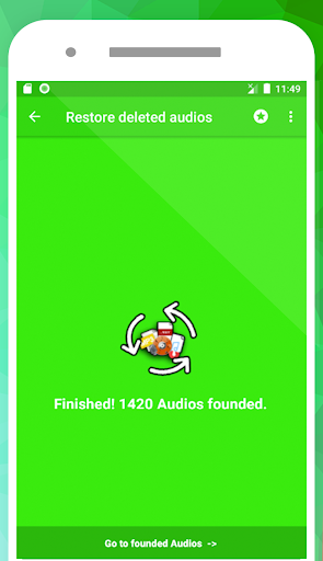 Audio Recovery - restore deleted audio files - Image screenshot of android app