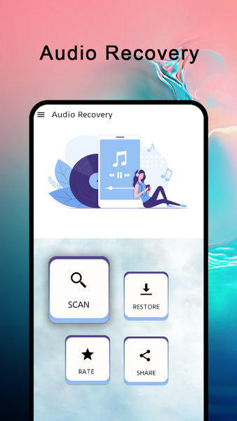 Deleted Audio Recovery:Restore - عکس برنامه موبایلی اندروید