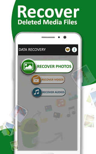 Data recovery for media files – storage recovery - عکس برنامه موبایلی اندروید