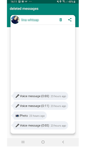 Recover Deleted Messages - عکس برنامه موبایلی اندروید
