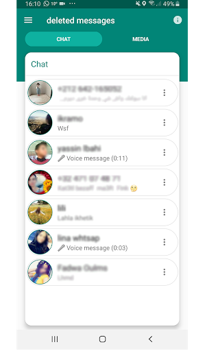 Recover Deleted Messages - عکس برنامه موبایلی اندروید