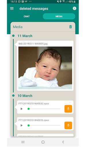 Recover Deleted Messages - عکس برنامه موبایلی اندروید
