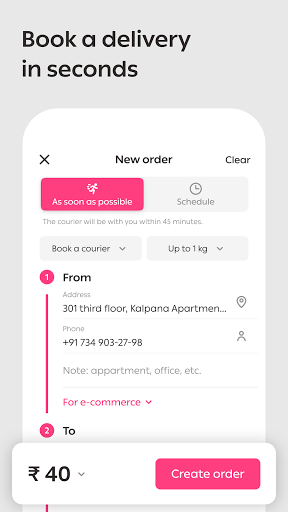Wefast: Parcel Delivery App - Image screenshot of android app