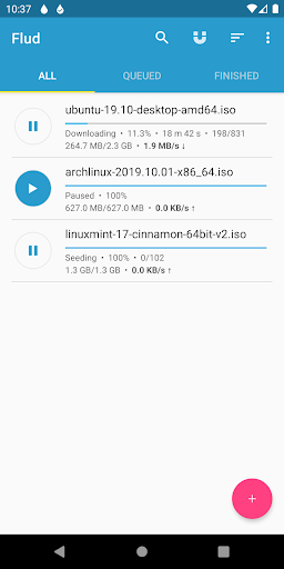 Flud - Torrent Downloader - Image screenshot of android app