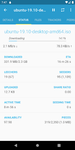Flud - Torrent Downloader - عکس برنامه موبایلی اندروید
