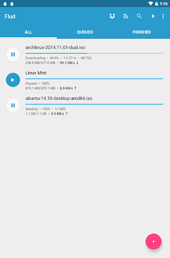 Flud - Torrent Downloader - عکس برنامه موبایلی اندروید