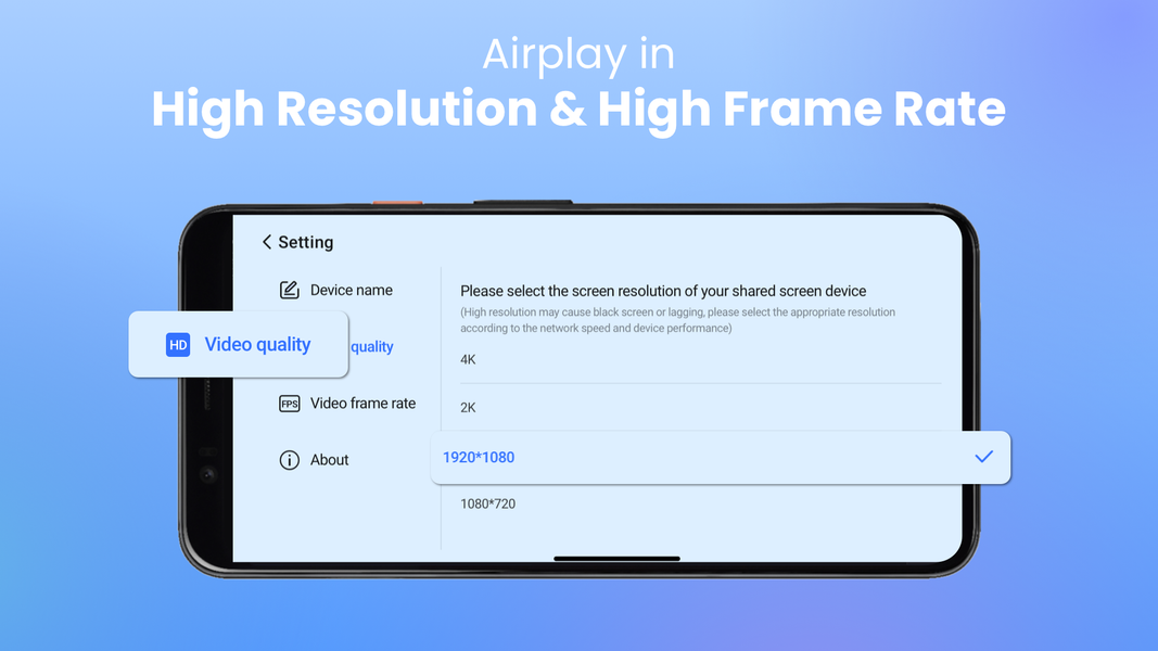 AirCast: AirPlay to Android TV - Image screenshot of android app