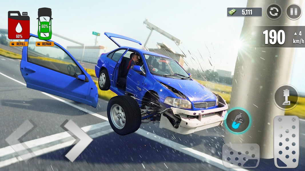 Real Car Crash Driving Game - عکس بازی موبایلی اندروید
