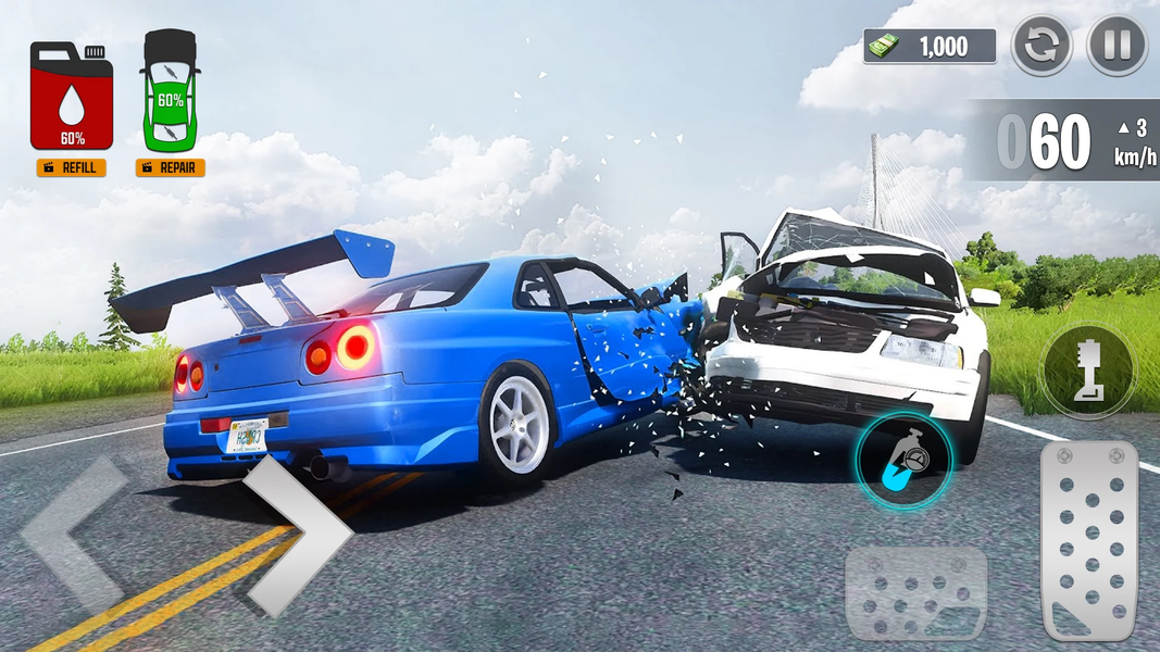 Real Car Crash Driving Game - عکس بازی موبایلی اندروید