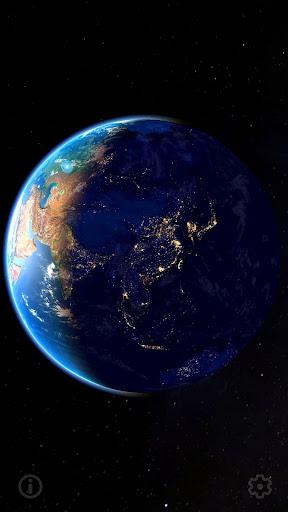 3D Earth & Real Moon - Image screenshot of android app