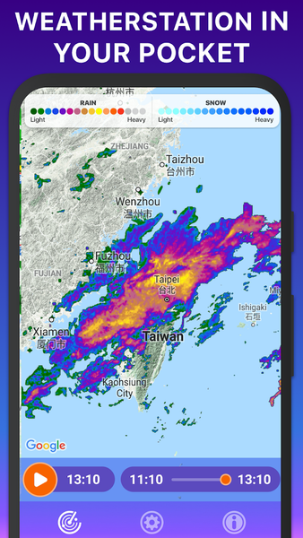 RAIN RADAR - weather radar - عکس برنامه موبایلی اندروید