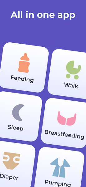 Baby diary feeding timer track - Image screenshot of android app